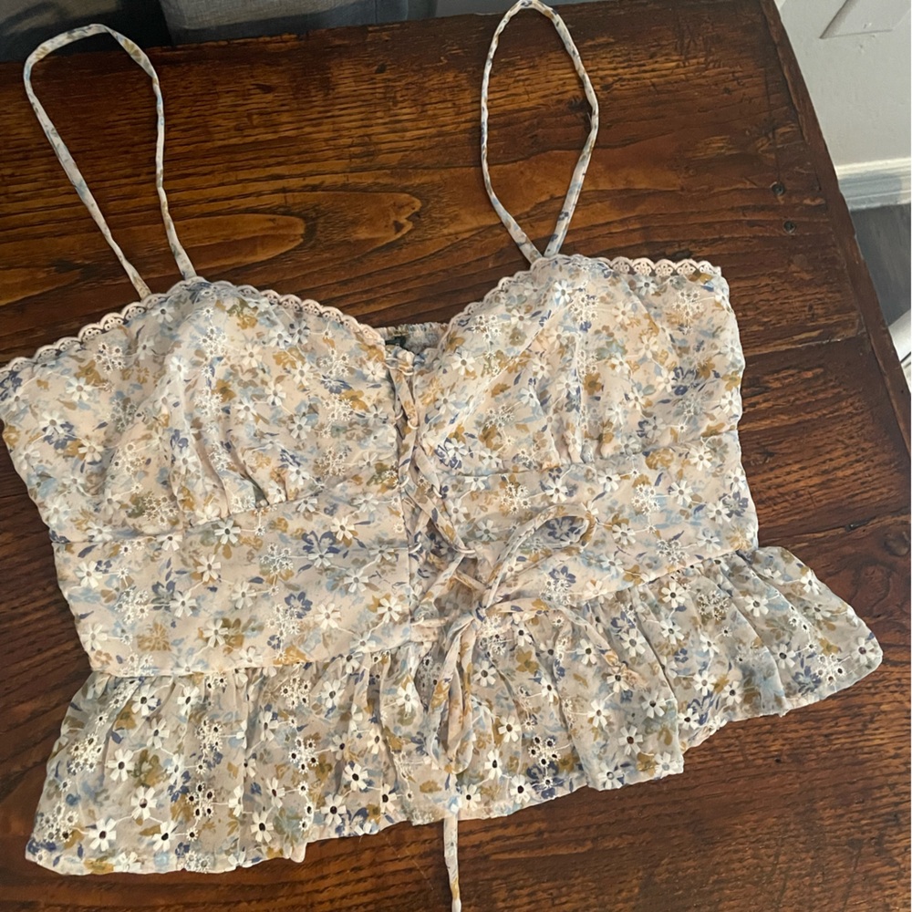Floral Peplum Top